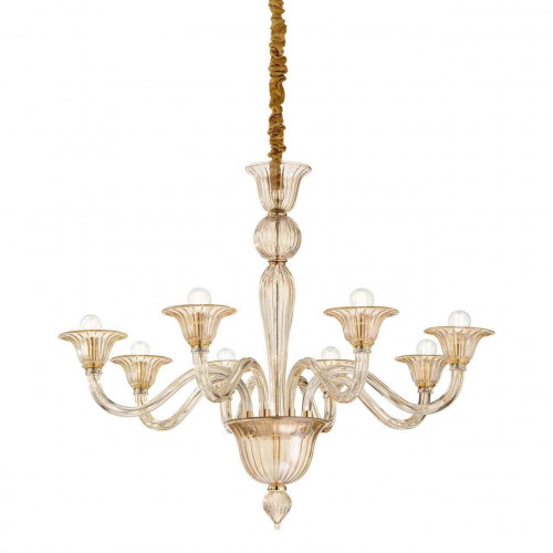 подвесная люстра ideal lux brigitta sp8 ambra в Подольске