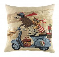 подушка с картинкой scooter dogs blue в Подольске