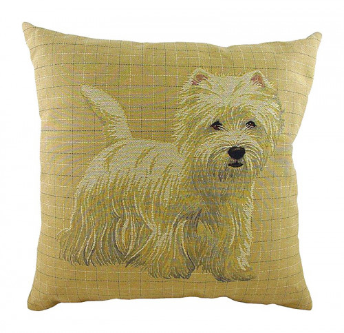 подушка с фото белого терьера westie в Подольске