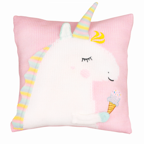 подушка единорог 35*35 св.астра+белый в Подольске