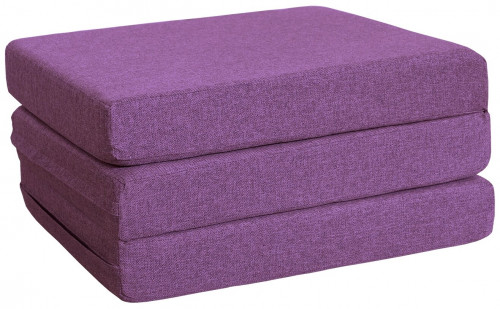пуф шарм-дизайн матрас мобильный шаг 120 фиолетовый в Подольске