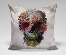 подушка flower skull by ali gulec в Подольске