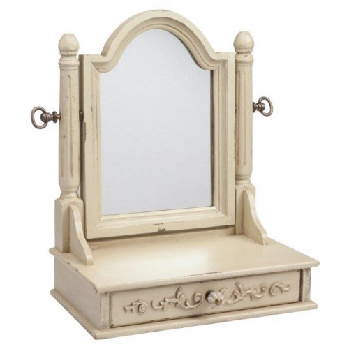 зеркало настольное с ящиком и креплением на шарнирах vanessa beige в Подольске