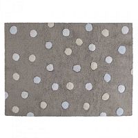 ковер tricolor polka dots серый голубой в Подольске
