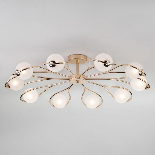потолочная люстра eurosvet camomile 70089/10 золото в Подольске
