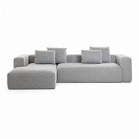 диван blok sofa 3 левый угол светло-серый от la forma (ex julia grup) в Подольске