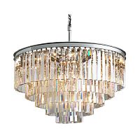 люстра odeon 5 rings chrome серая, прозрачное стекло в Подольске