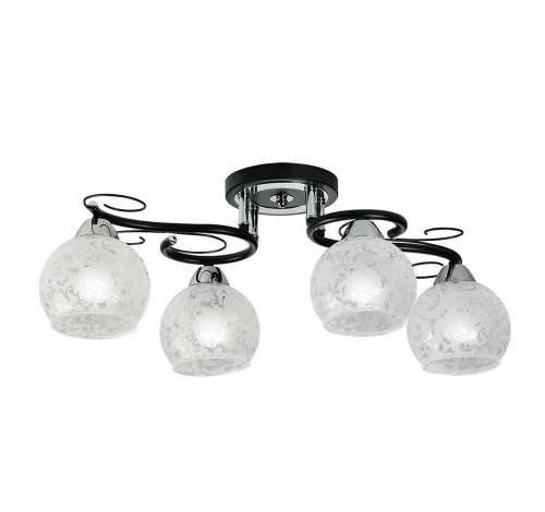 потолочная люстра idlamp carmela 234/4pf-blackchrome в Подольске