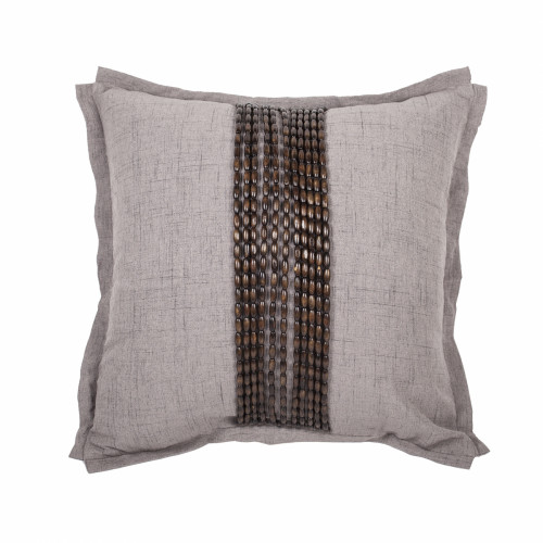 декоративная подушка handwork exclusive квадратная светло-серая в Подольске