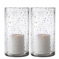 набор подсвечников стеклянный в крапинку moro l от eichholtz, 23,5 см, 2 штуки в Подольске