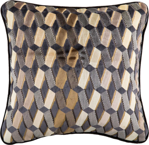 подушка декоративная синяя в мелкий ромб weave в Подольске