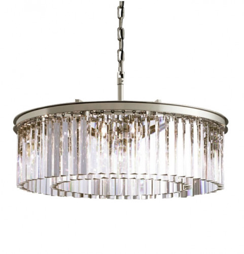 люстра prism silver 80 серебро, прозрачное стекло в Подольске