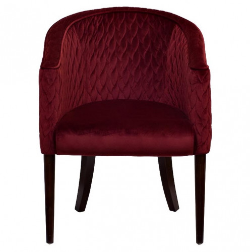 кресло стеганое, красный велюр 60х68х84 см в Подольске