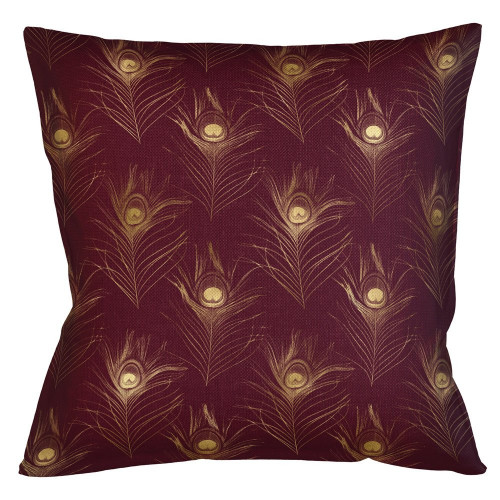 интерьерная подушка «жар-птица» (бордо) в Подольске