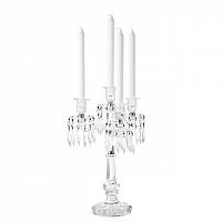 канделябр стеклянный на 4 свечи gritti palace от eichholtz, 49 см в Подольске