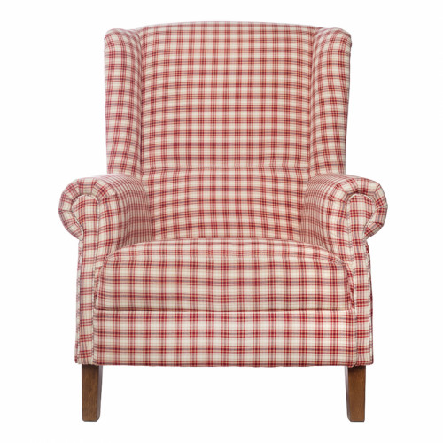 кресло shannon бело-красное в клетку в Подольске