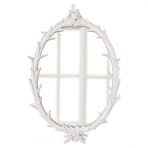 зеркало овальное настенное белое буа в Подольске