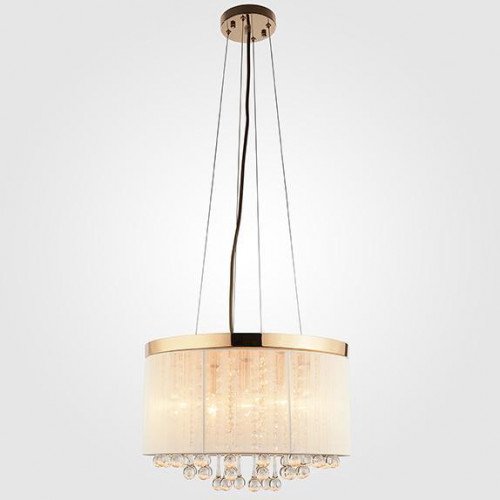 подвесная люстра eurosvet 10038/5 золото/белый в Подольске