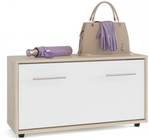 тумба для обуви стп-3, цвет дуб сонома/белый в Подольске