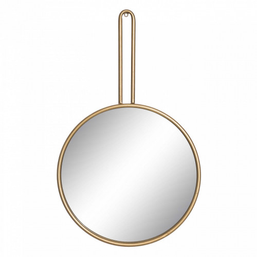зеркало настенное круглое золотое с ручкой nina в Подольске