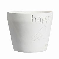 цветочный горшок happy белый в Подольске
