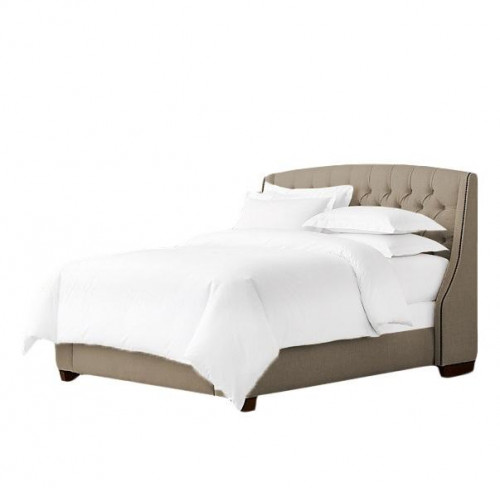 кровать hugo 90х200 велюр коричнево-серый р в Подольске