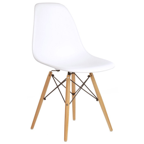 стул деревянный pc-015 белый (eames style) в Подольске