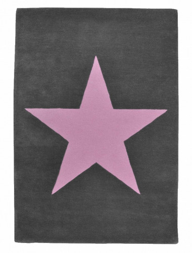 ковер wool star темно-серый-розовый в Подольске