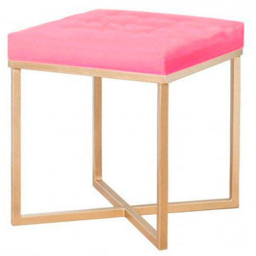 пуф розовый на золотом основании в Подольске