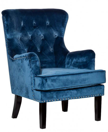 кресло велюр синий 77х92х105 в Подольске