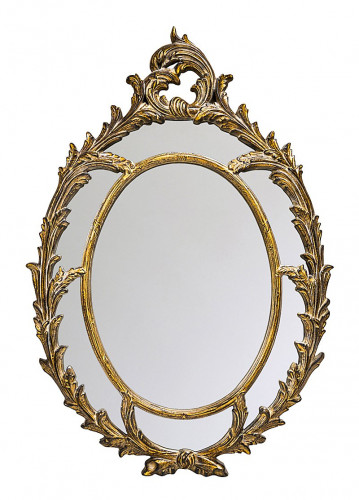 зеркало большое овальное золотое в резной раме визави в Подольске