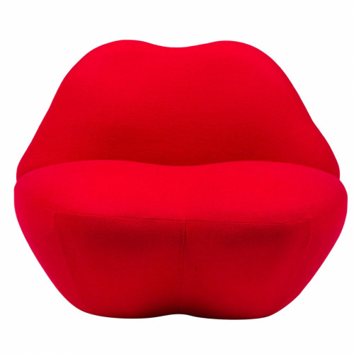 кресло губы heller kiss красный кашемир в Подольске