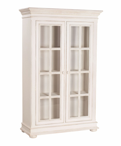 шкаф-витрина нордик с состариванием белый в Подольске