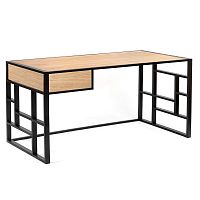 рабочий стол millenium lite 2 black светлый дуб в Подольске