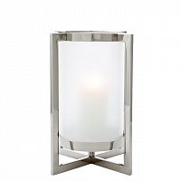 подсвечник серебряный с матовым стеклом beluga s от eichholtz, 36 см в Подольске