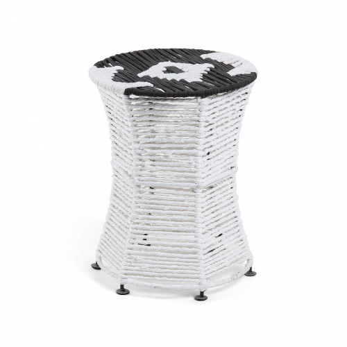 пуф iliam круглый изогнутый черно-белый в Подольске