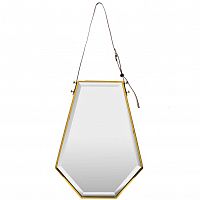 зеркало на ремне золотое шестиугольное 50х67 см в Подольске