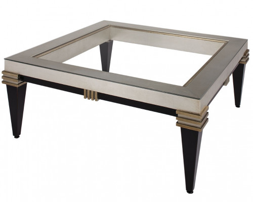 стол журнальный square коричневый, бежевый, прозрачный в Подольске