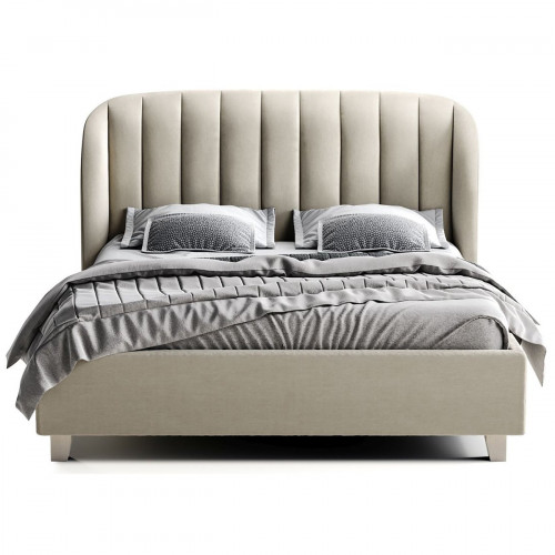 кровать двуспальная 180х200 серая tulip в Подольске