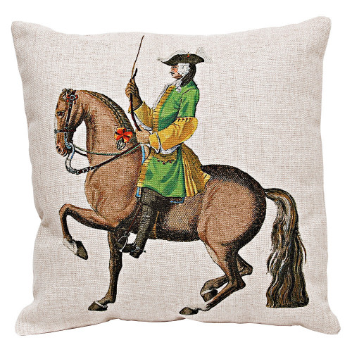 декоративная подушка «верховая езда, урок № 12» в Подольске