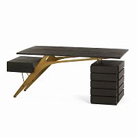 дизайнерский письменный стол деревянный черный bullard black в Подольске