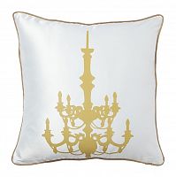 подушка с золотым канделябром chandelier white в Подольске