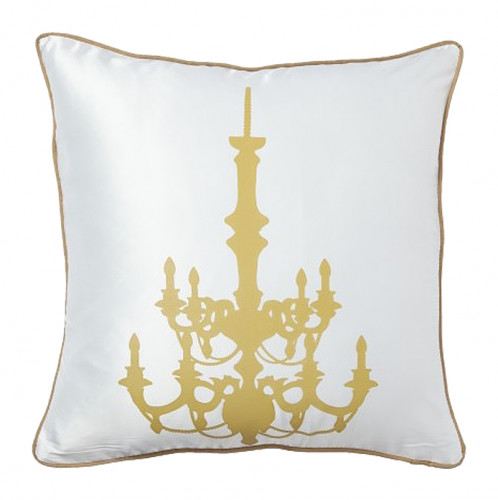подушка с золотым канделябром chandelier white в Подольске