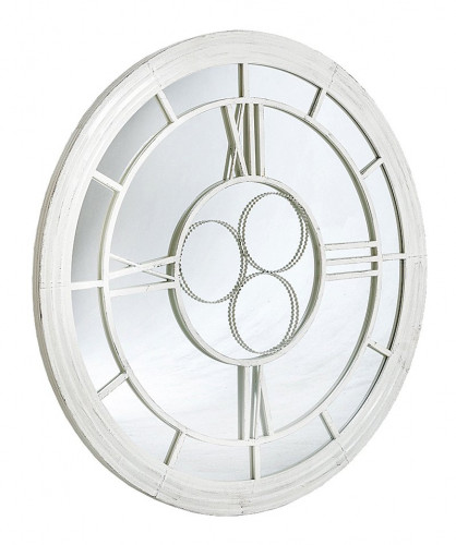 настенное зеркало-часы сен-лазар белый антик в Подольске