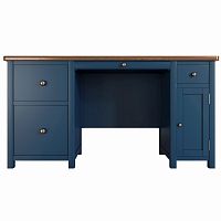 большой рабочий стол jules verne с узкой тумбой синий в Подольске