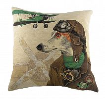 подушка с собакой-пилотом doggie fighters green в Подольске