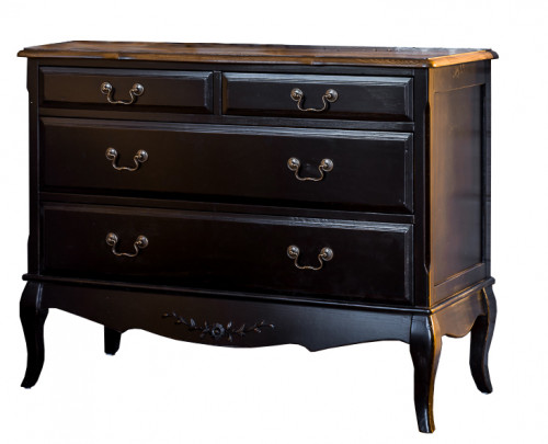 комод belveder c четырьмя ящиками черный в Подольске