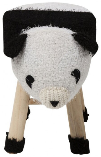 kare design пуф panda, коллекция "панда" 40*35*27, полиэстер, полиуретан, сосна, белый в Подольске