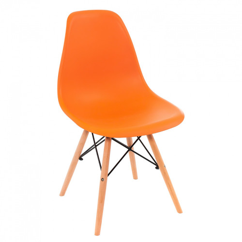 стул деревянный eames pc-015 оранжевый в Подольске