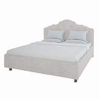 кровать подростковая с мягкой спинкой 140х200 бежевая palace в Подольске